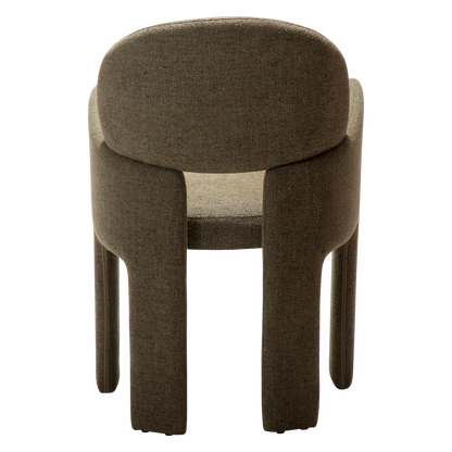 [var:Bezug=Dunkelolivfarbenes Bouclé-Gewebe] AOLE Sessel