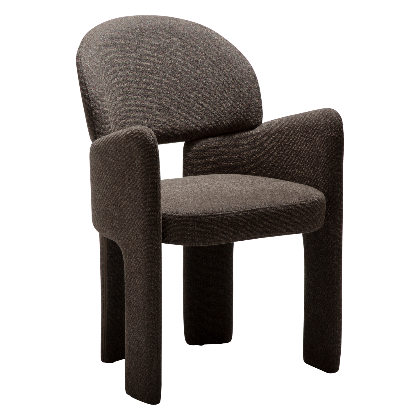 [var:Bezug=Helles braunes Bouclé-Gewebe] AOLE Sessel