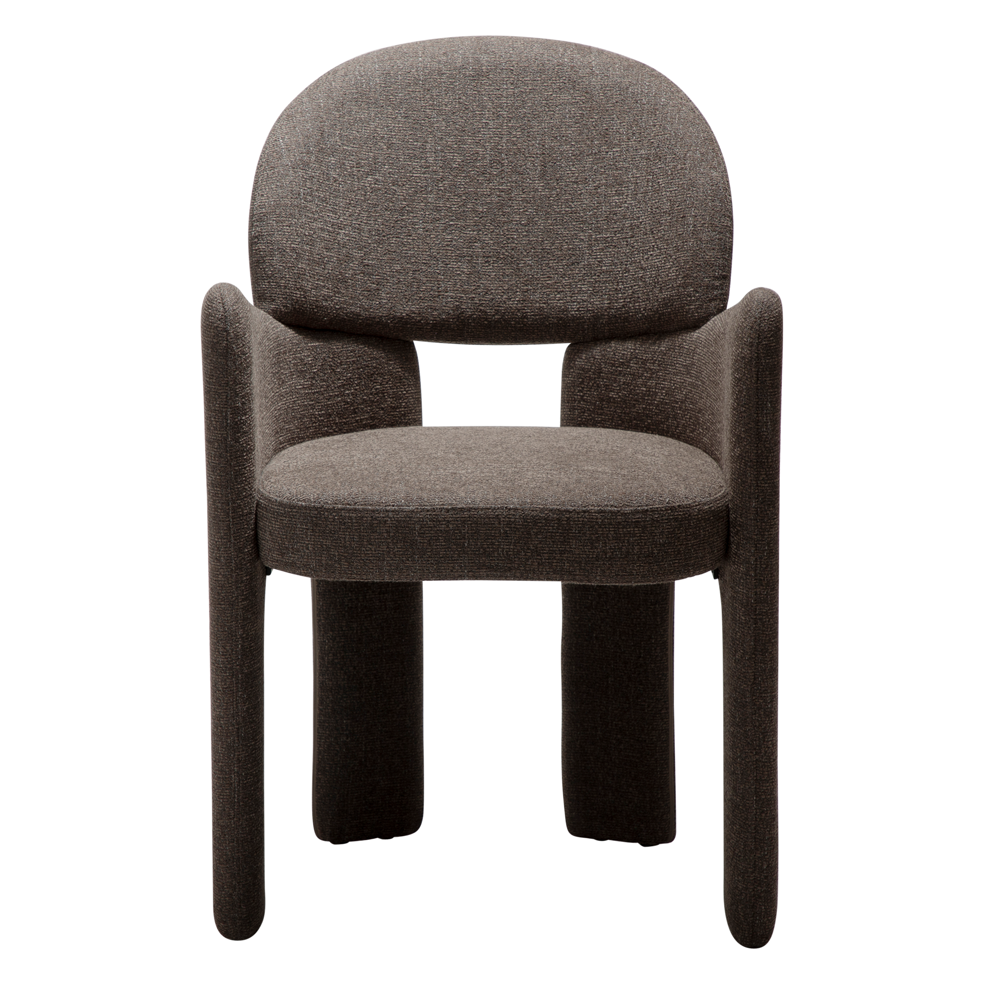 [var:Bezug=Helles braunes Bouclé-Gewebe] AOLE Sessel