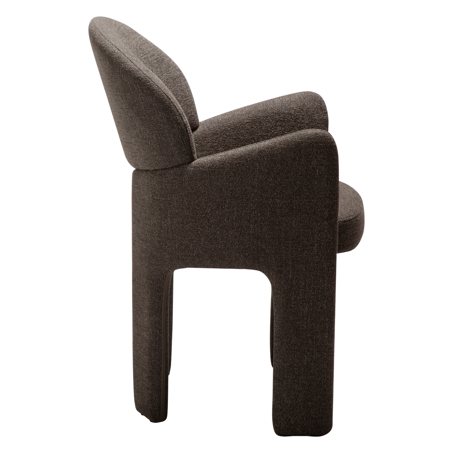 [var:Bezug=Helles braunes Bouclé-Gewebe] AOLE Sessel