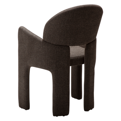 [var:Bezug=Helles braunes Bouclé-Gewebe] AOLE Sessel