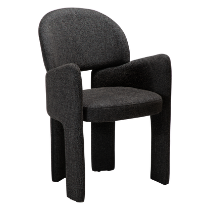 [var:Bezug=Raben-schwarzes Bouclé-Gewebe] AOLE Sessel