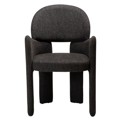 [var:Bezug=Raben-schwarzes Bouclé-Gewebe] AOLE Sessel