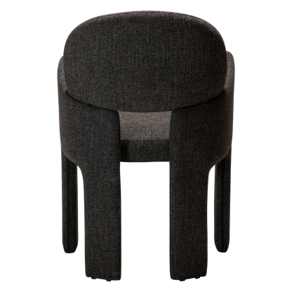 [var:Bezug=Raben-schwarzes Bouclé-Gewebe] AOLE Sessel