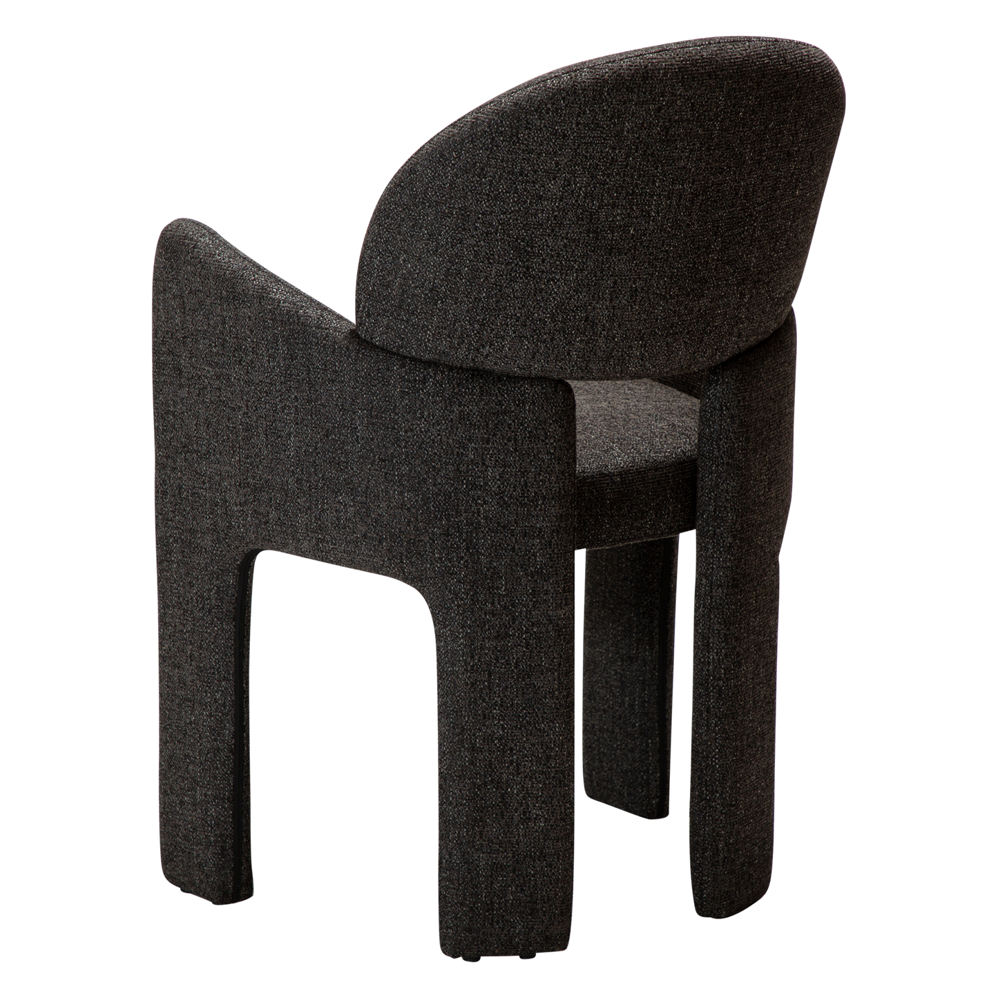 [var:Bezug=Raben-schwarzes Bouclé-Gewebe] AOLE Sessel