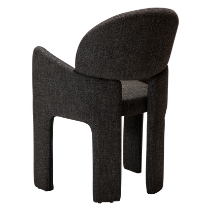 [var:Bezug=Raben-schwarzes Bouclé-Gewebe] AOLE Sessel