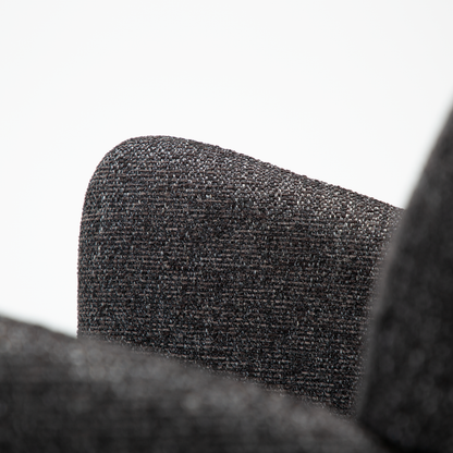 [var:Bezug=Raben-schwarzes Bouclé-Gewebe] AOLE Sessel