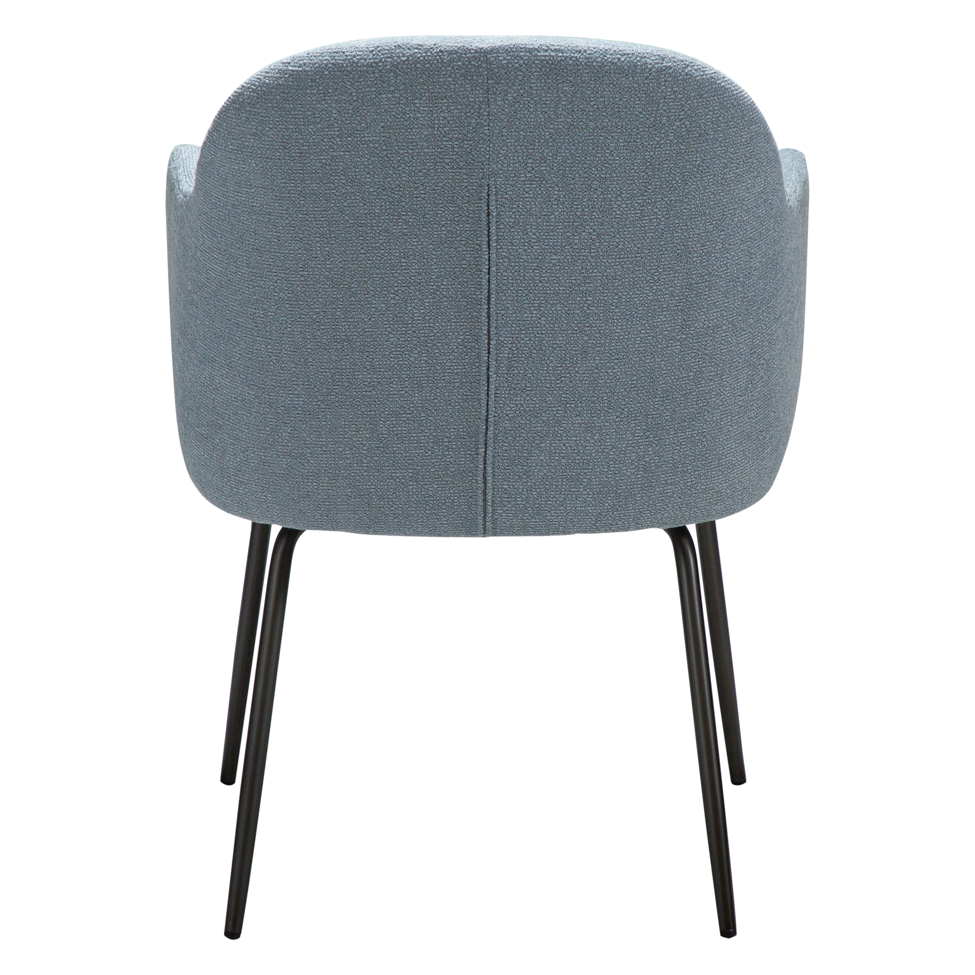 [var:Bezug=Blue fog Bouclé-Stoff mit antiken Zinnbeinen] BAE Sessel