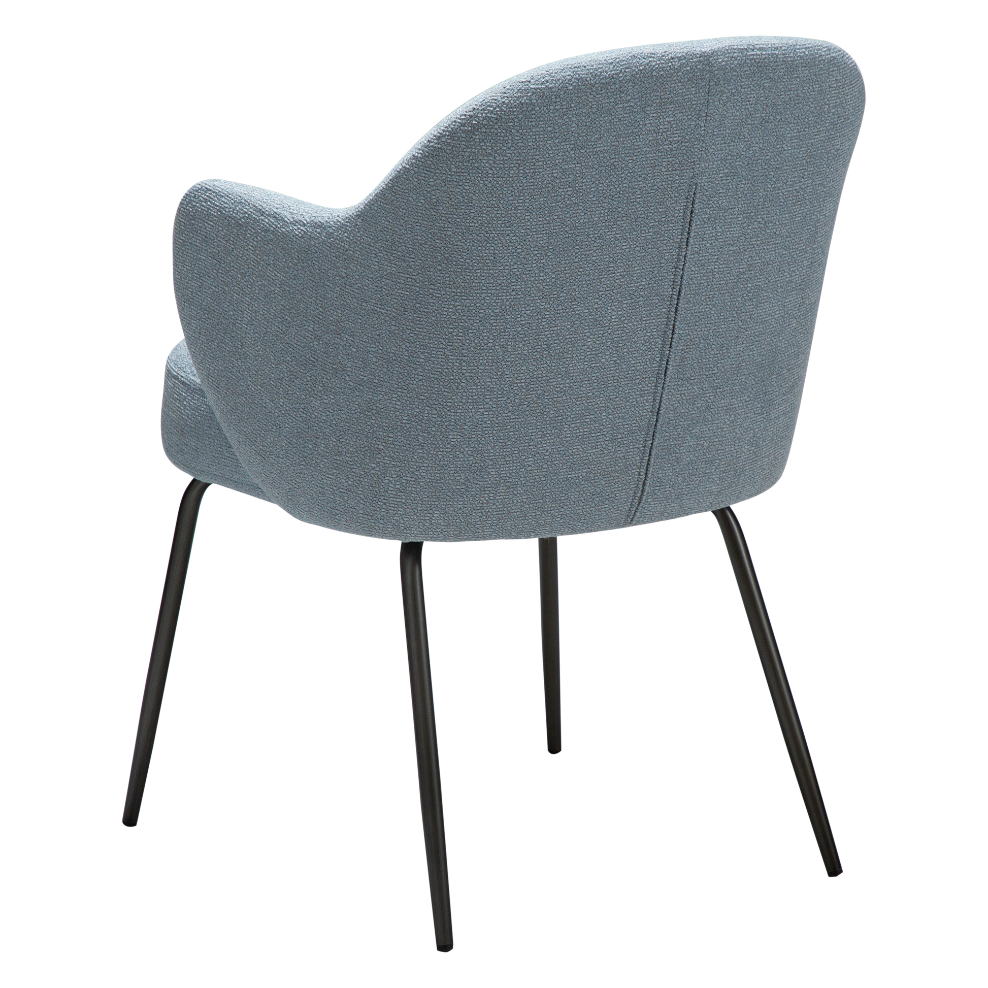 [var:Bezug=Blue fog Bouclé-Stoff mit antiken Zinnbeinen] BAE Sessel