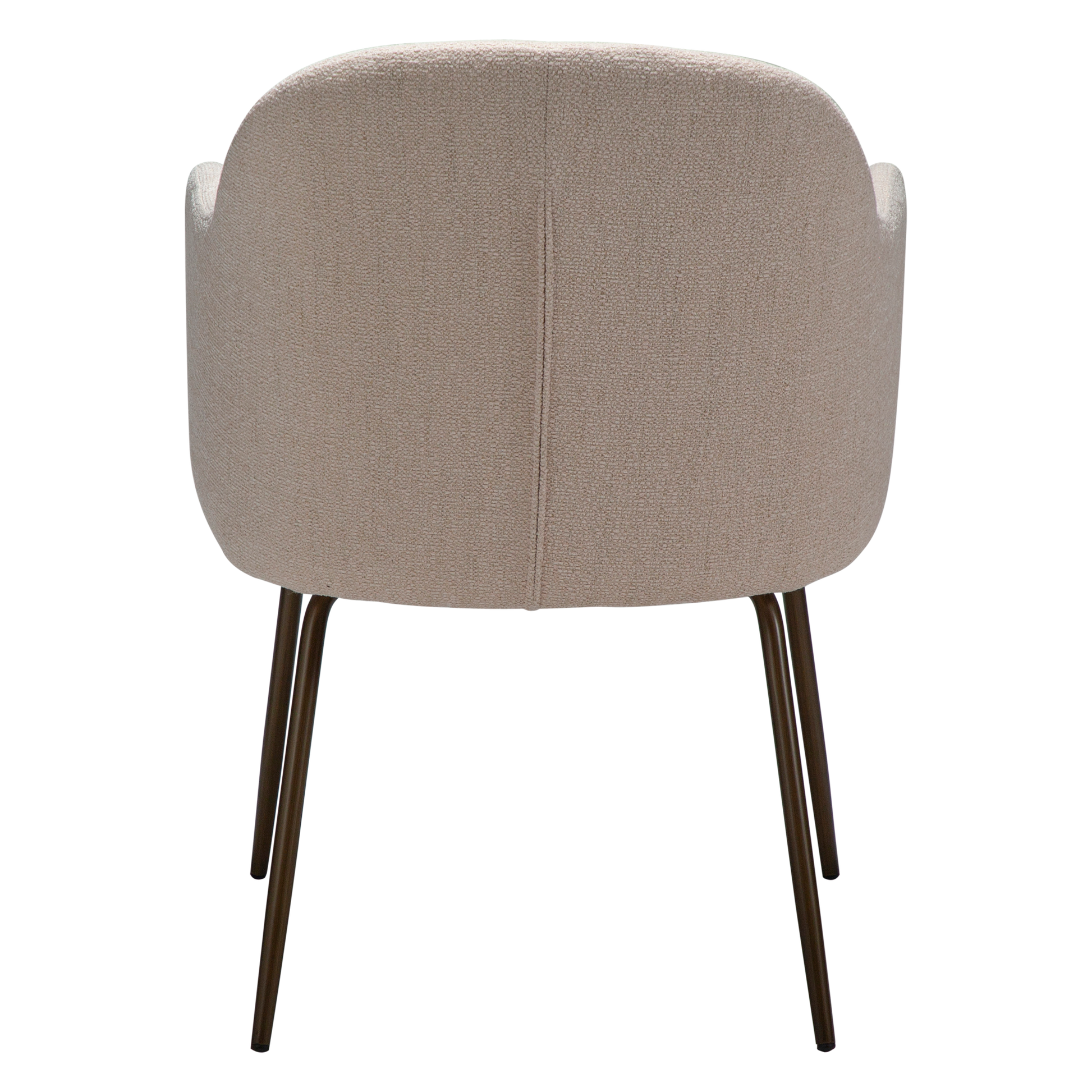 [var:Bezug=Kreolisches Rosa Bouclé-Gewebe mit antiken Messingbeinen] BAE Sessel