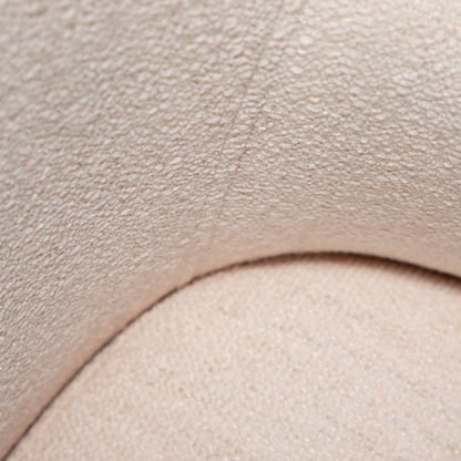 [var:Bezug=Kreolisches Rosa Bouclé-Gewebe mit antiken Messingbeinen] BAE Sessel