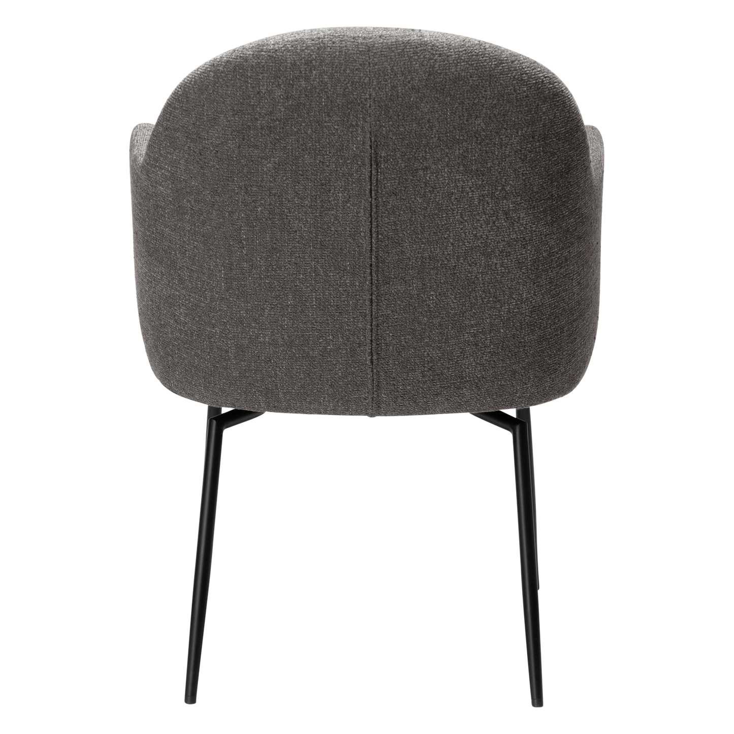 [var:Bezug=Kiesel-Erde Bouclé-Stoff mit schwarzen Schwenkbeinen] BAE Drehstuhl