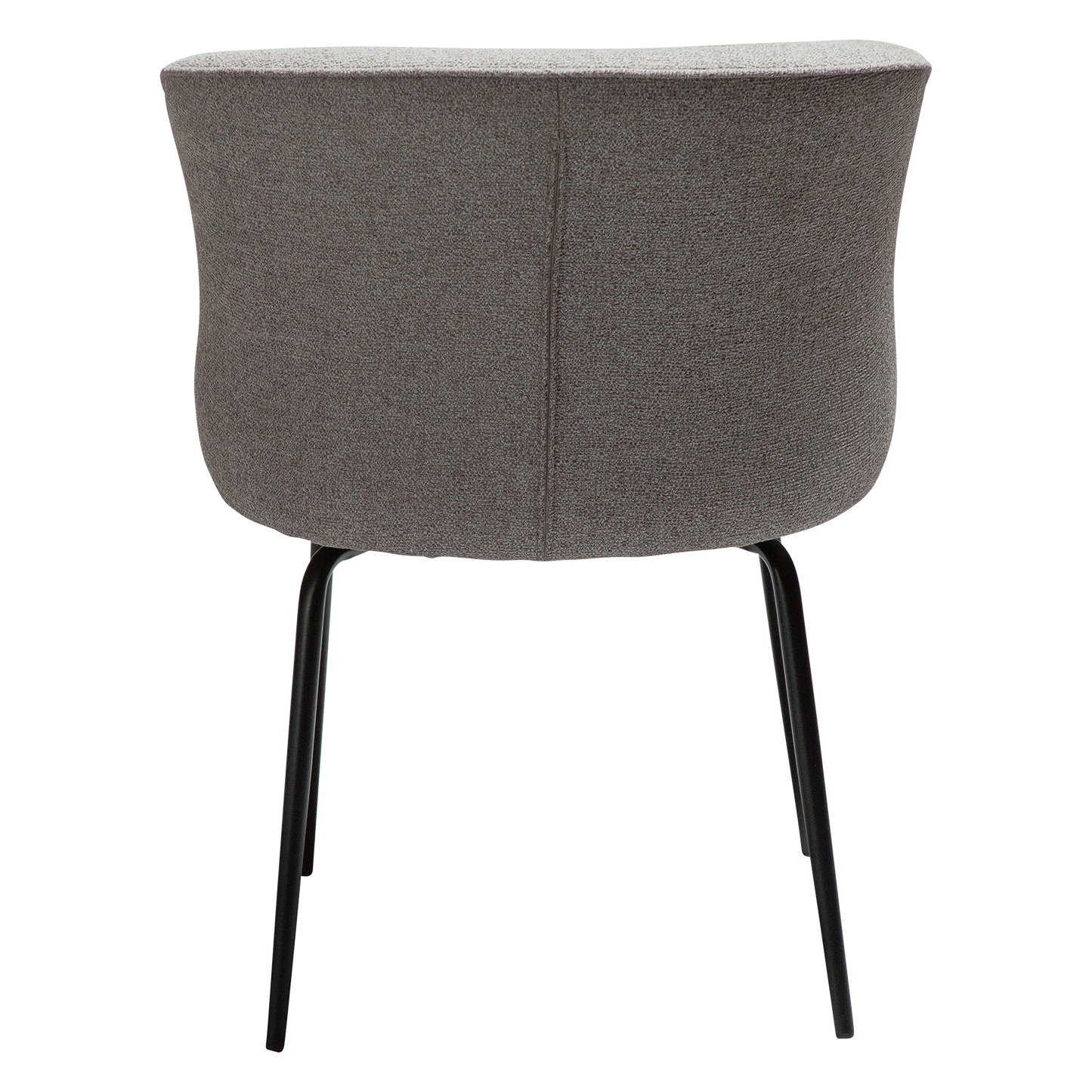 [var:Bezug=Kieselfarbener Bouclé-Stoff mit schwarzen Beinen] BLISS Stuhl