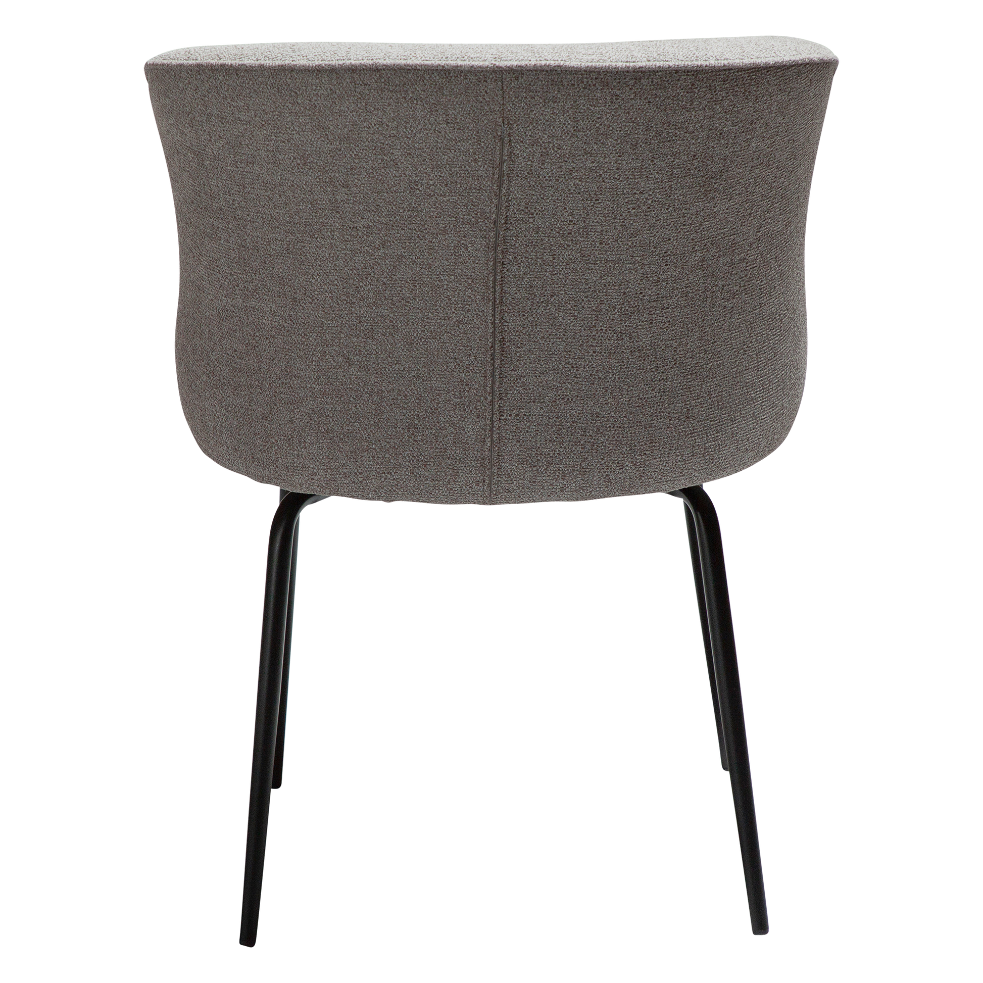 [var:Bezug=Kieselfarbener Bouclé-Stoff mit schwarzen Beinen] BLISS Stuhl