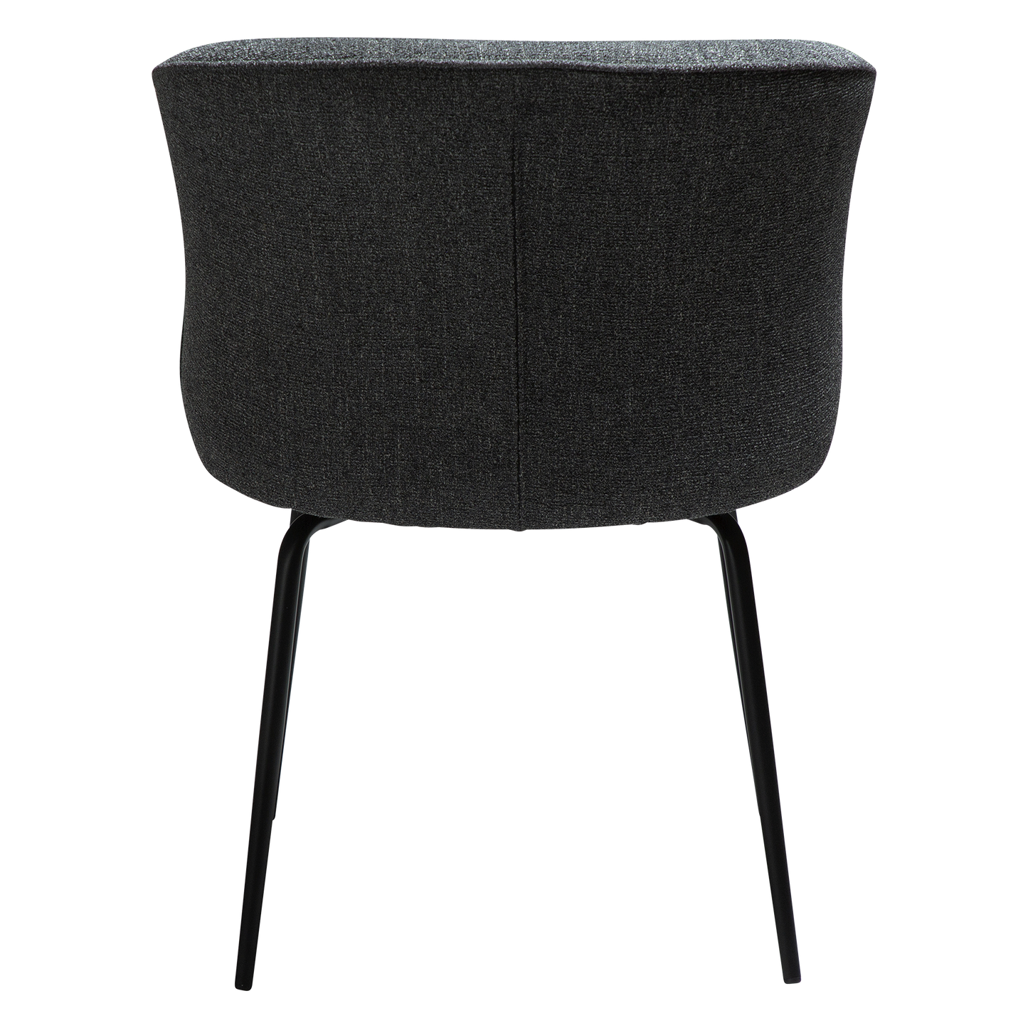 [var:Bezug=Kieselgrauer Bouclé-Stoff mit schwarzen Beinen] BLISS Stuhl