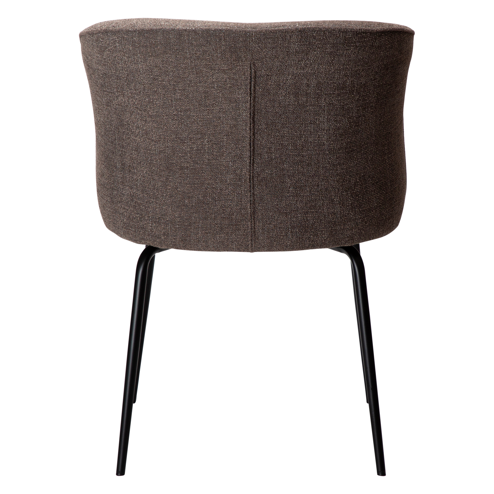 [var:Bezug=Hauptbrauner Bouclé-Stoff mit schwarzen Beinen] BLISS Stuhl