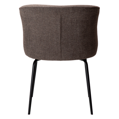 [var:Bezug=Hauptbrauner Bouclé-Stoff mit schwarzen Beinen] BLISS Stuhl