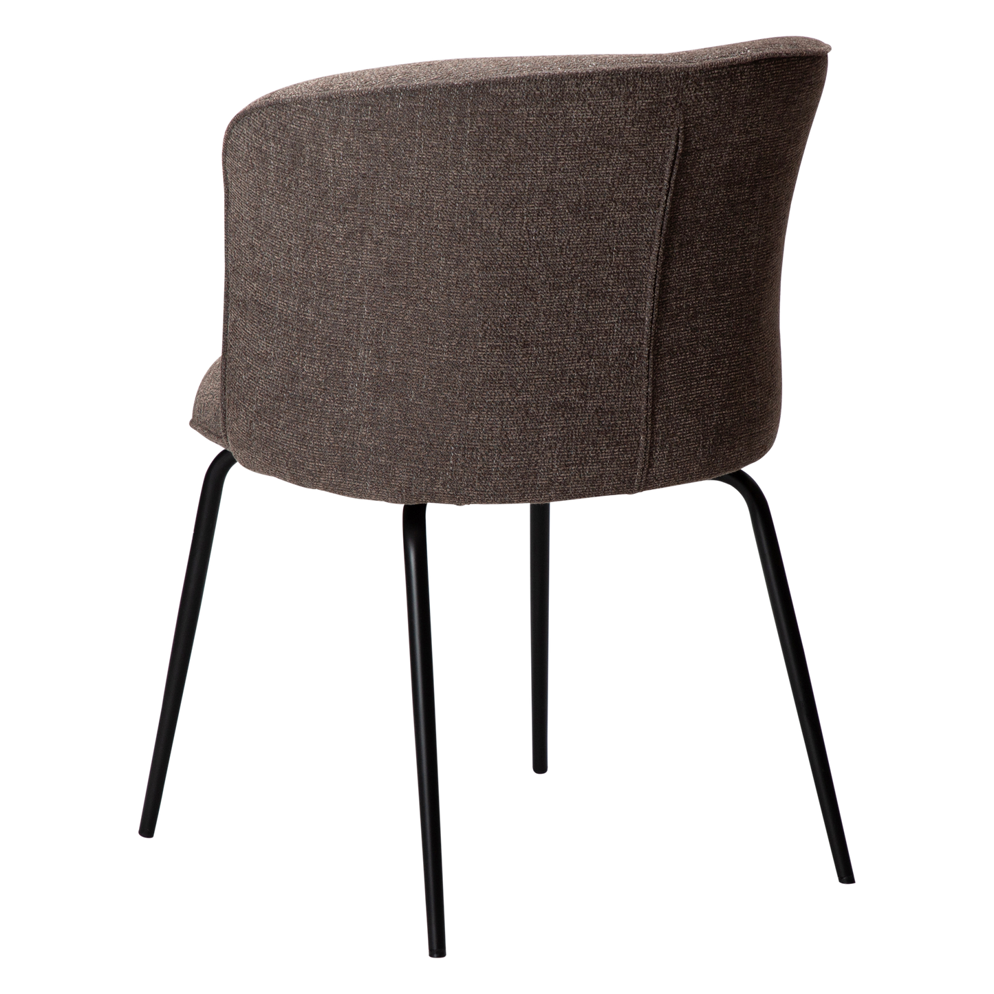 [var:Bezug=Hauptbrauner Bouclé-Stoff mit schwarzen Beinen] BLISS Stuhl