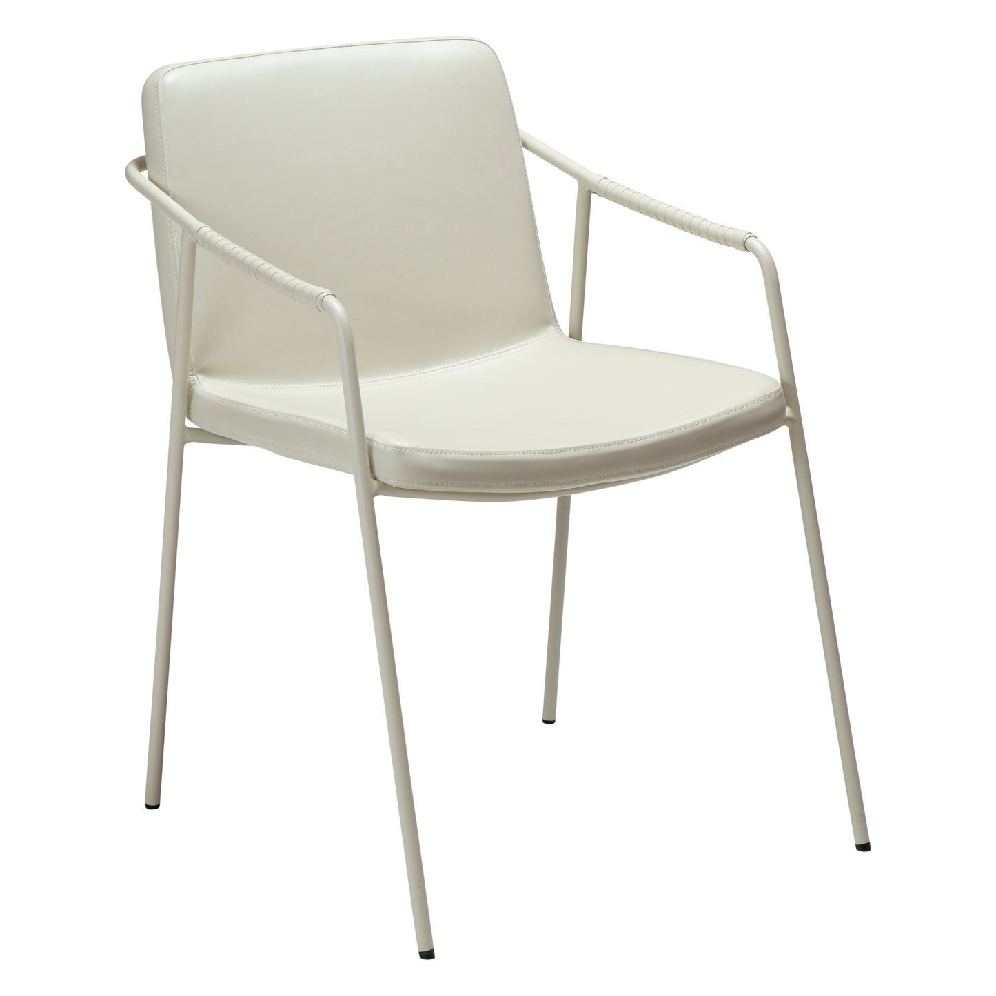 [var:Bezug=Knochenweißes Kunstleder mit knochenweißen Beinen] BOTO Sessel