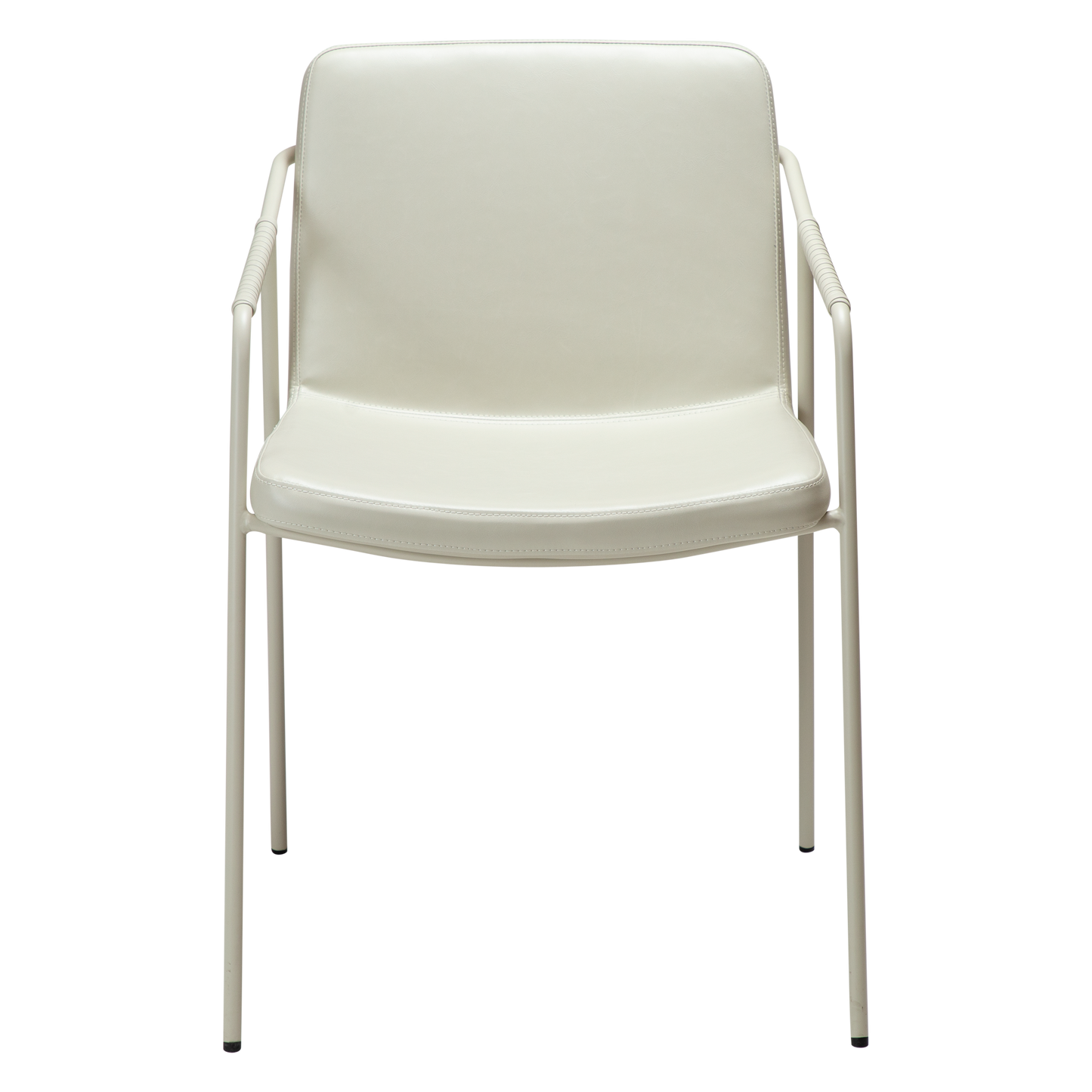 [var:Bezug=Knochenweißes Kunstleder mit knochenweißen Beinen] BOTO Sessel