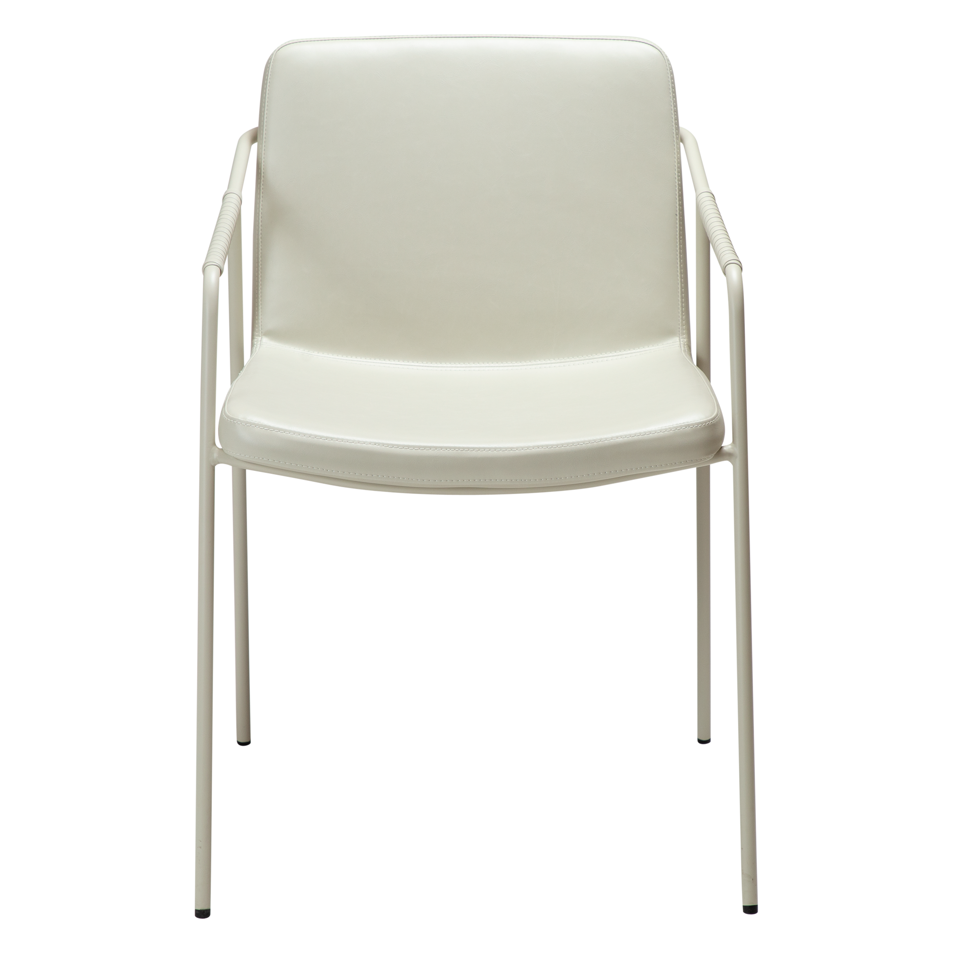 [var:Bezug=Knochenweißes Kunstleder mit knochenweißen Beinen] BOTO Sessel