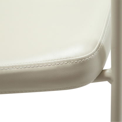 [var:Bezug=Knochenweißes Kunstleder mit knochenweißen Beinen] BOTO Sessel