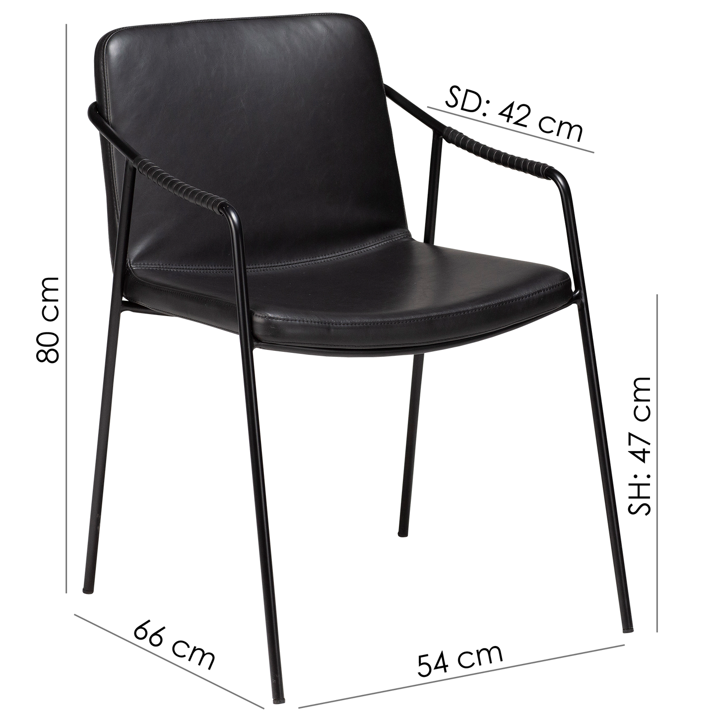 [var:Bezug=Knochenweißes Kunstleder mit knochenweißen Beinen] BOTO Sessel