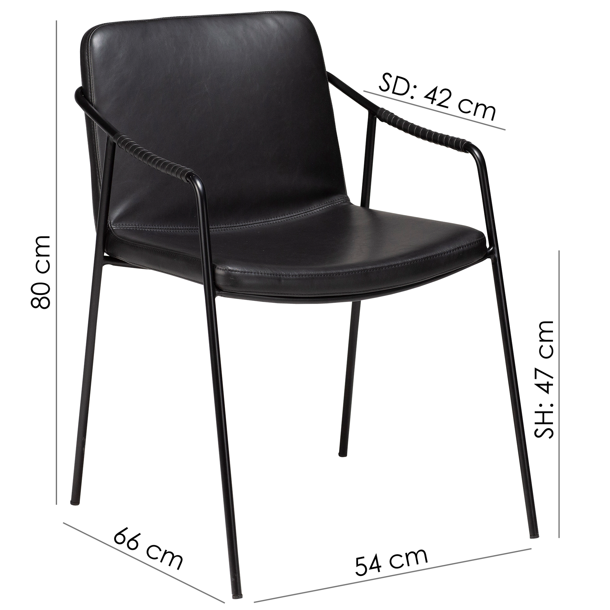 [var:Bezug=Knochenweißes Kunstleder mit knochenweißen Beinen] BOTO Sessel