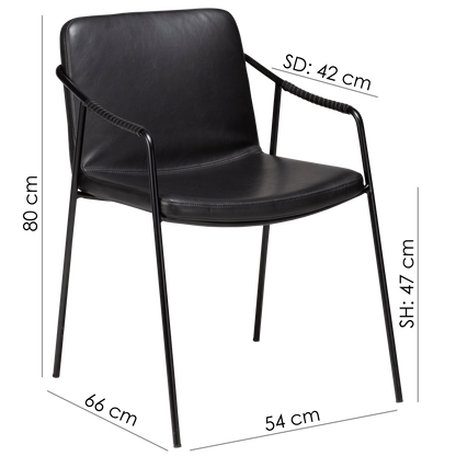 [var:Bezug=Knochenweißes Kunstleder mit knochenweißen Beinen] BOTO Sessel