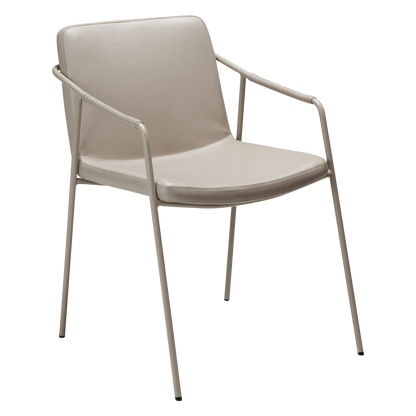 [var:Bezug=Kunstleder in Kaschmir mit Kaschmirbeinen] BOTO Sessel