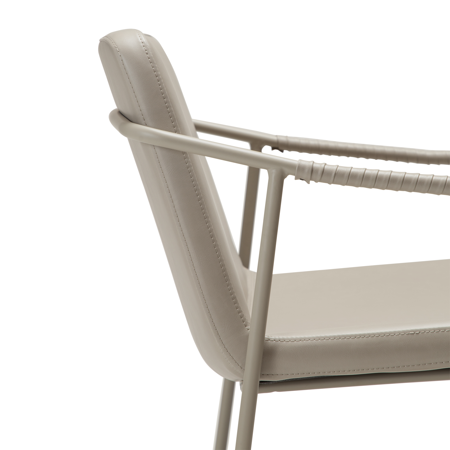 [var:Bezug=Kunstleder in Kaschmir mit Kaschmirbeinen] BOTO Sessel