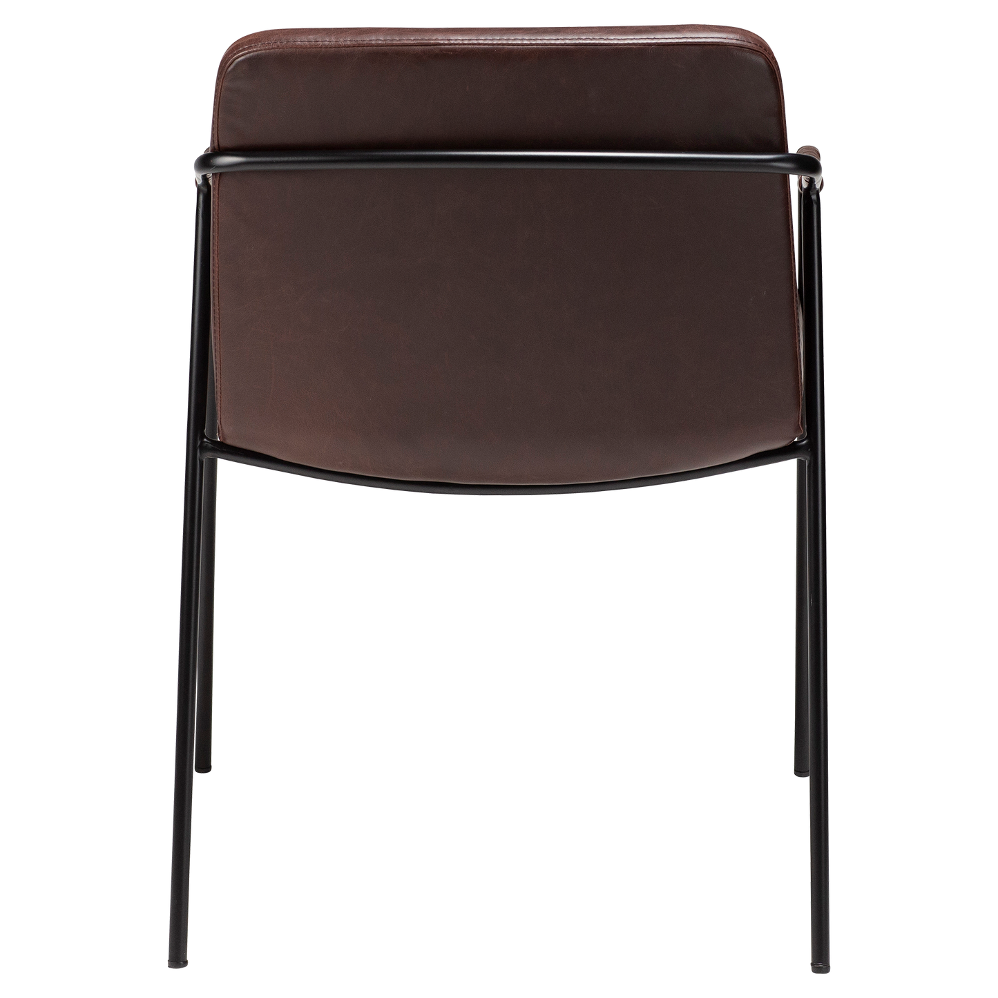 [var:Bezug=Vintage kakaofarbenes Kunstleder mit schwarzen Beinen] BOTO Sessel