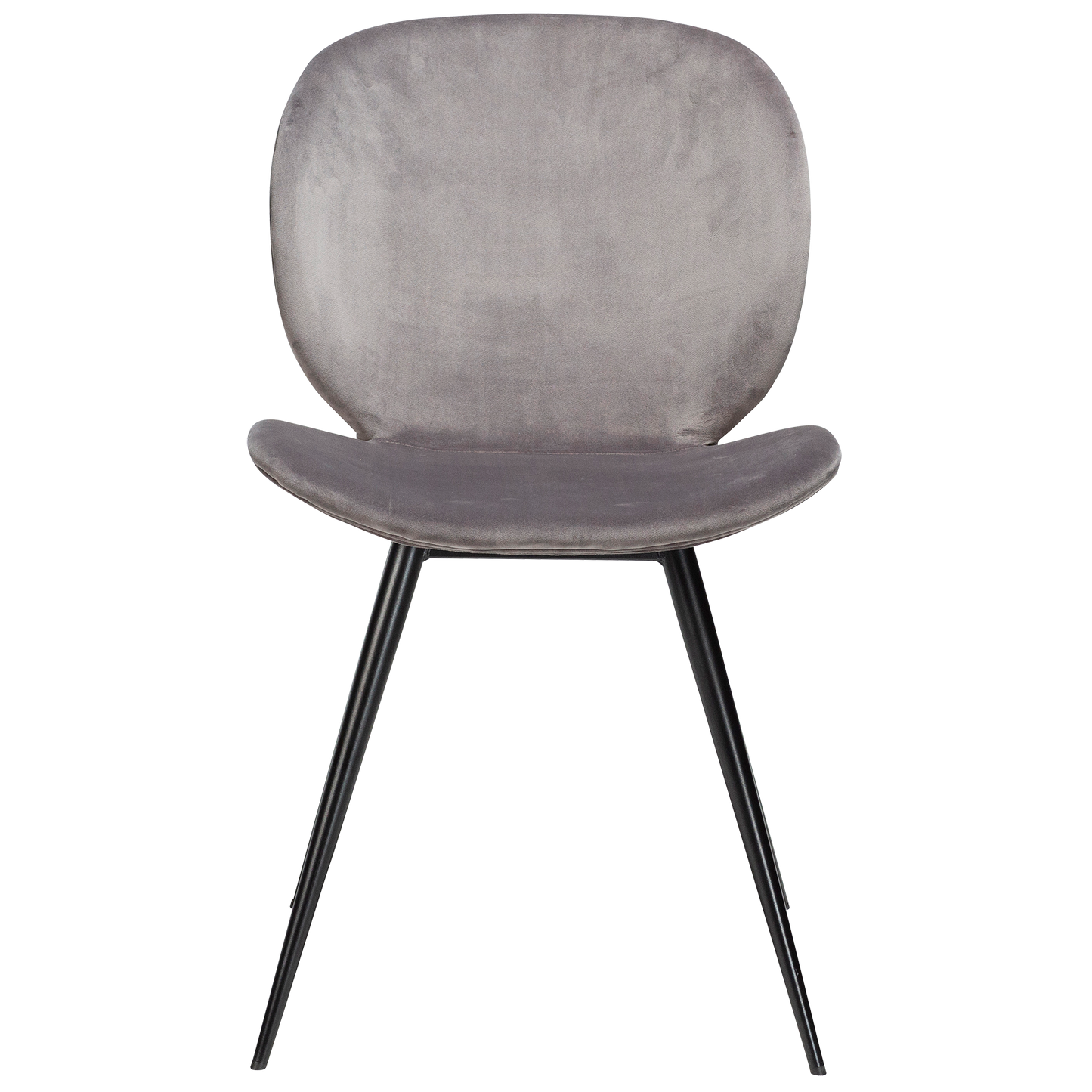 [var:Bezug=Alu Samt mit runden schwarzen Beinen] CLOUD Stuhl