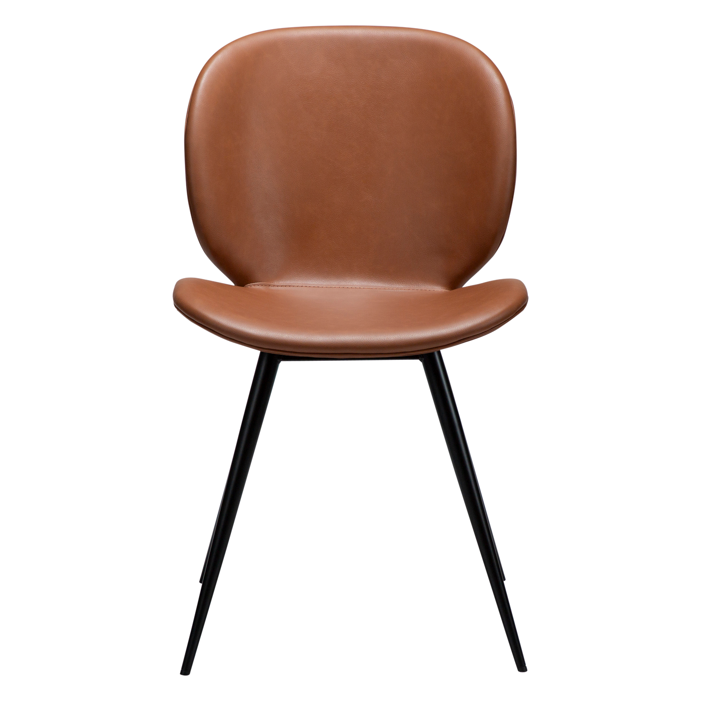 [var:Bezug=Kognak Kunstleder mit schwarzen Beinen] CLOUD Stuhl