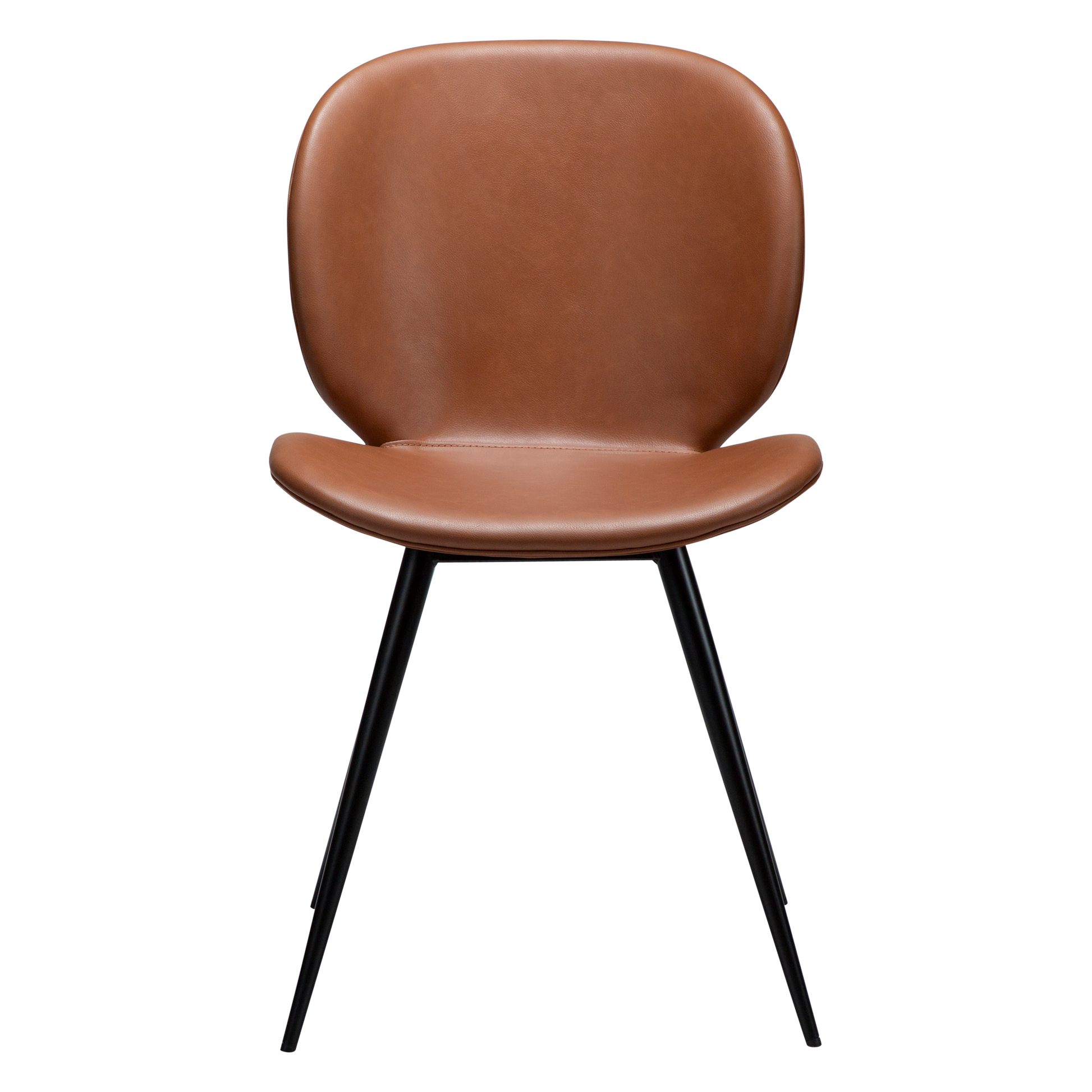 [var:Bezug=Kognak Kunstleder mit schwarzen Beinen] CLOUD Stuhl