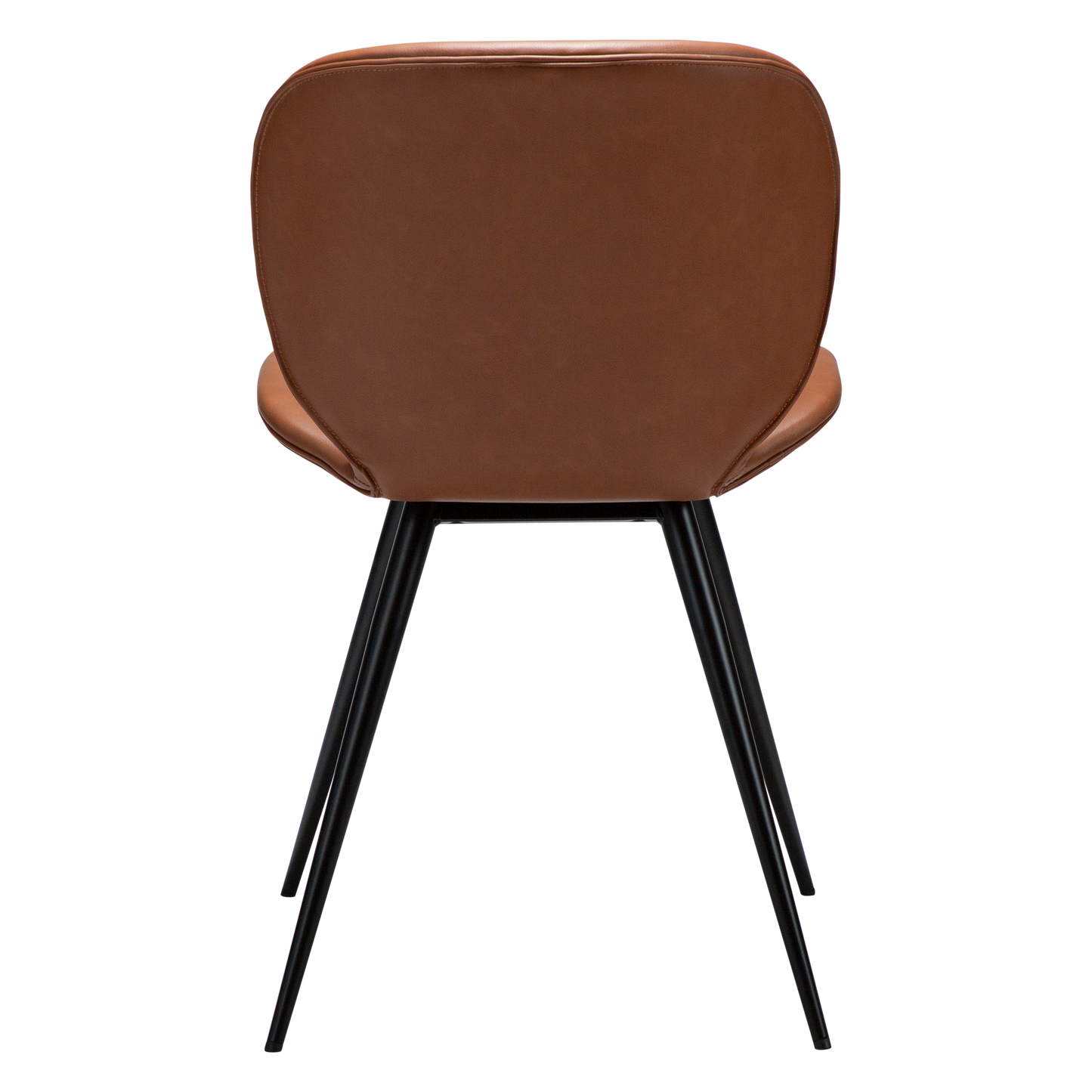 [var:Bezug=Kognak Kunstleder mit schwarzen Beinen] CLOUD Stuhl