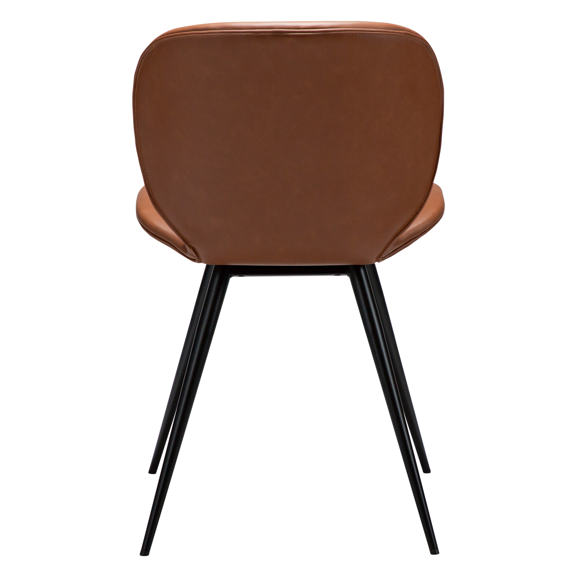 [var:Bezug=Kognak Kunstleder mit schwarzen Beinen] CLOUD Stuhl