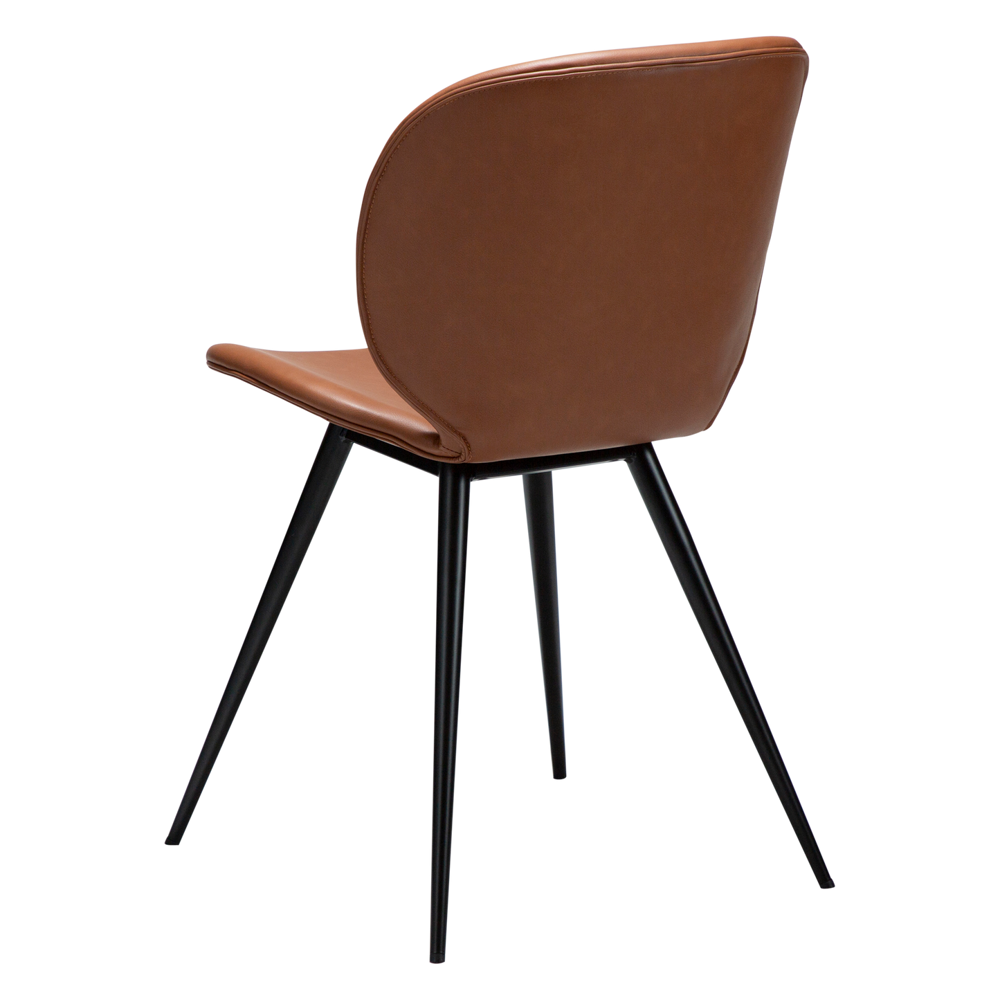 [var:Bezug=Kognak Kunstleder mit schwarzen Beinen] CLOUD Stuhl