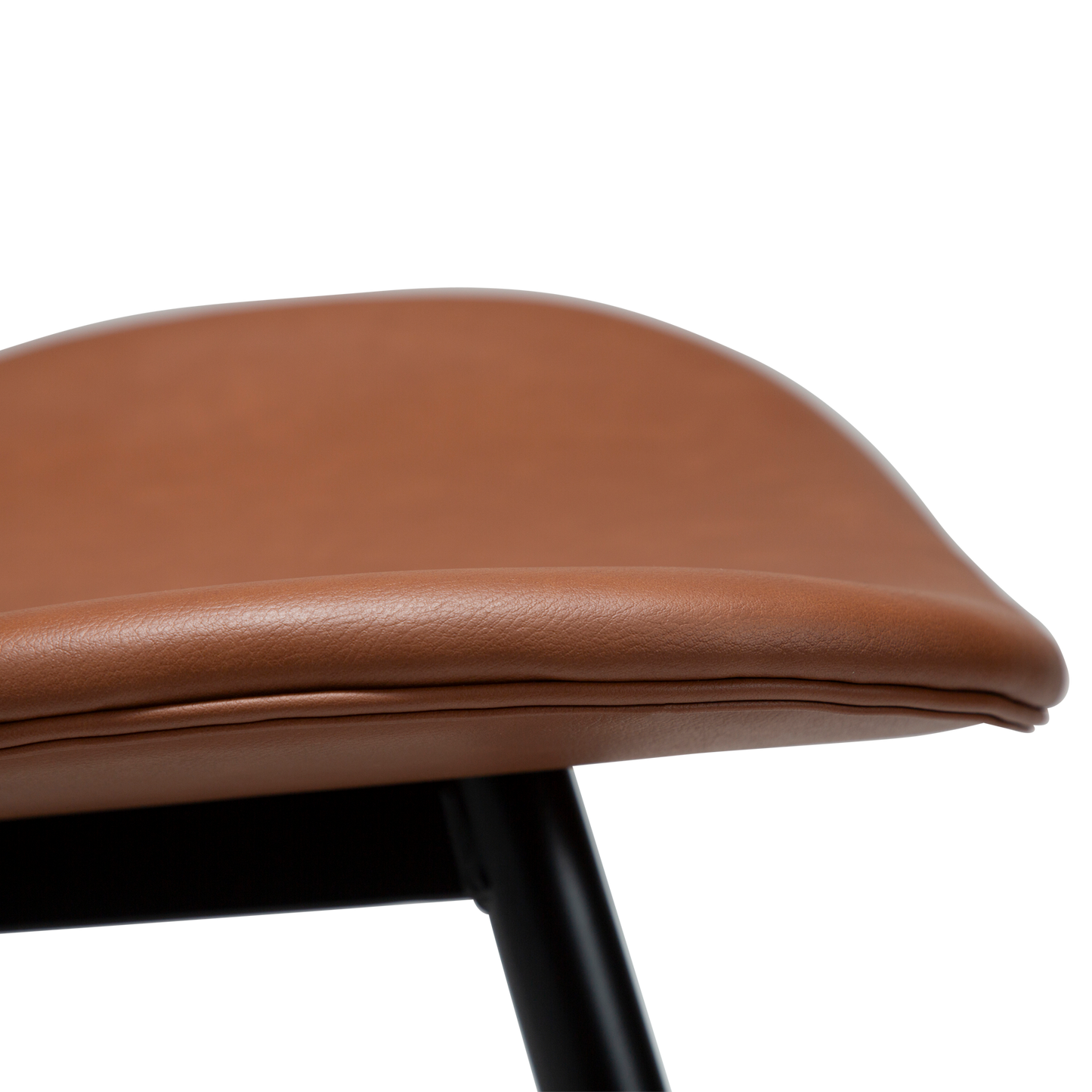 [var:Bezug=Kognak Kunstleder mit schwarzen Beinen] CLOUD Stuhl