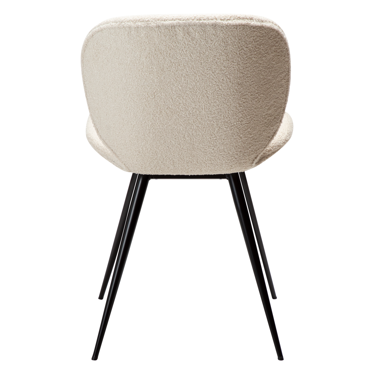 [var:Bezug=taubenfarben RPES Bouclé-Stoff mit schwarzen Beinen] CLOUD Stuhl
