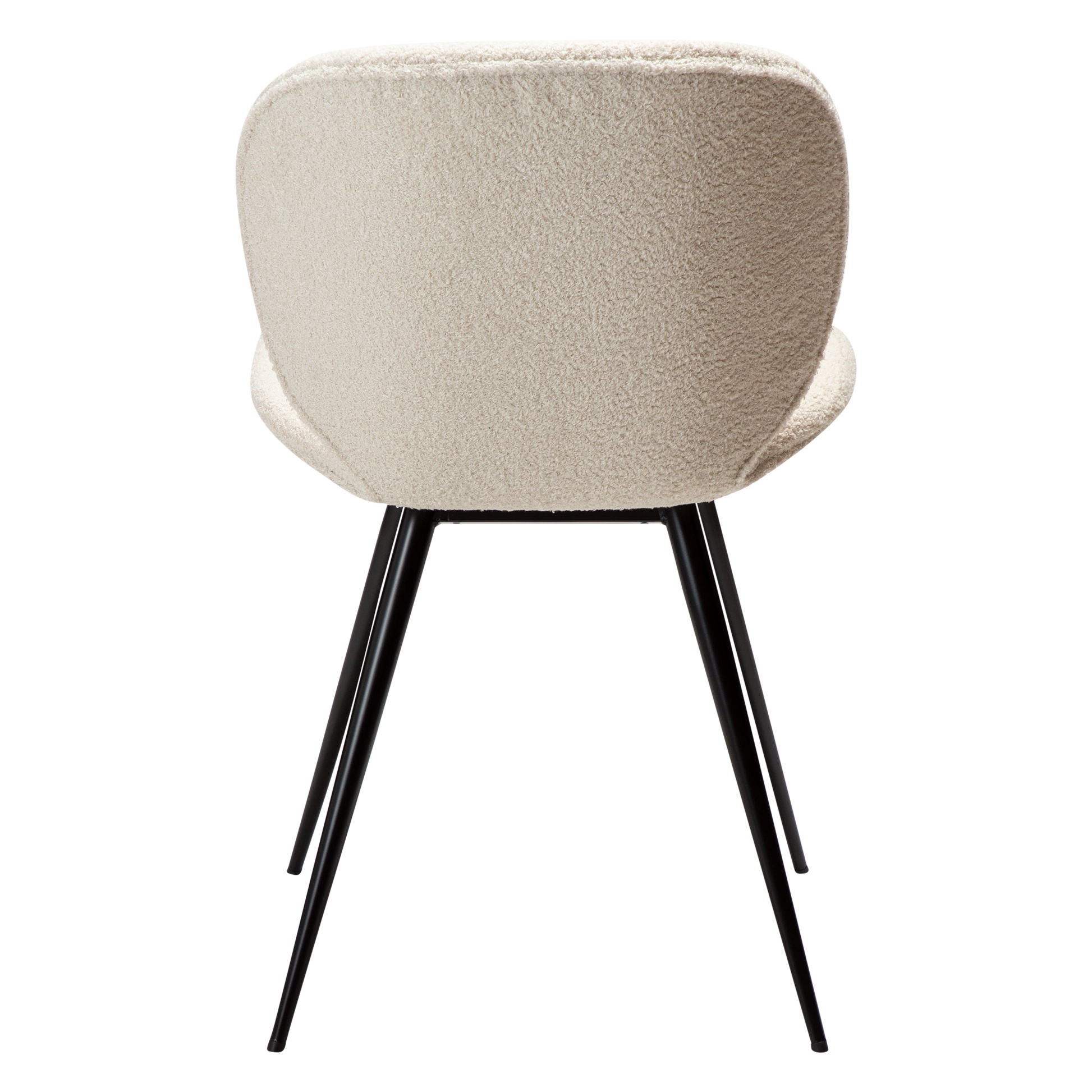 [var:Bezug=taubenfarben RPES Bouclé-Stoff mit schwarzen Beinen] CLOUD Stuhl