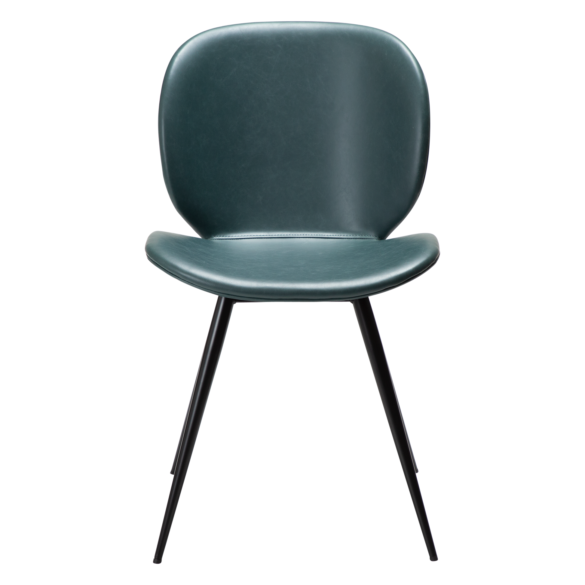 [var:Bezug=Grüne Giebel Kunstleder mit schwarzen Beinen] CLOUD Stuhl