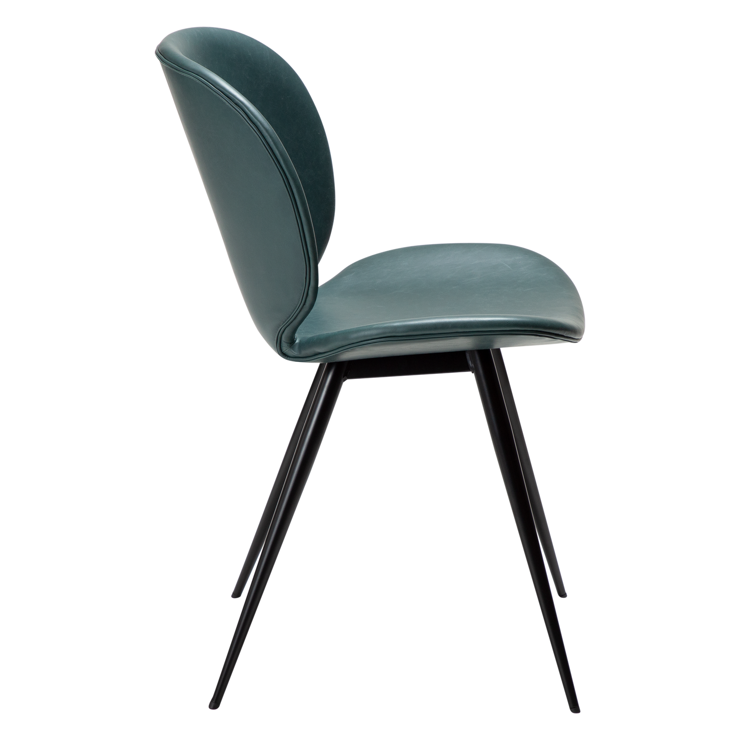 [var:Bezug=Grüne Giebel Kunstleder mit schwarzen Beinen] CLOUD Stuhl