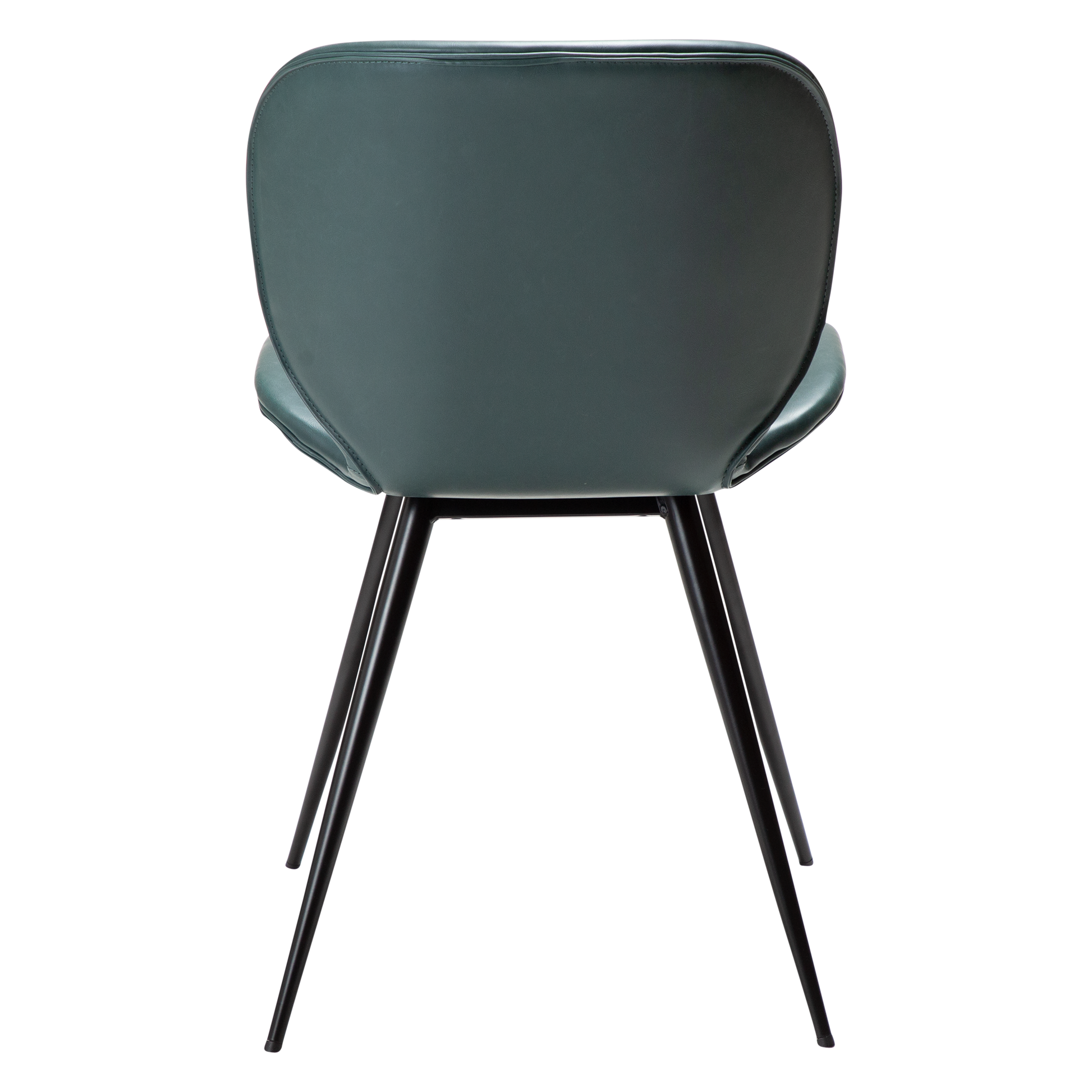 [var:Bezug=Grüne Giebel Kunstleder mit schwarzen Beinen] CLOUD Stuhl
