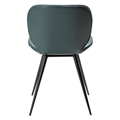 [var:Bezug=Grüne Giebel Kunstleder mit schwarzen Beinen] CLOUD Stuhl