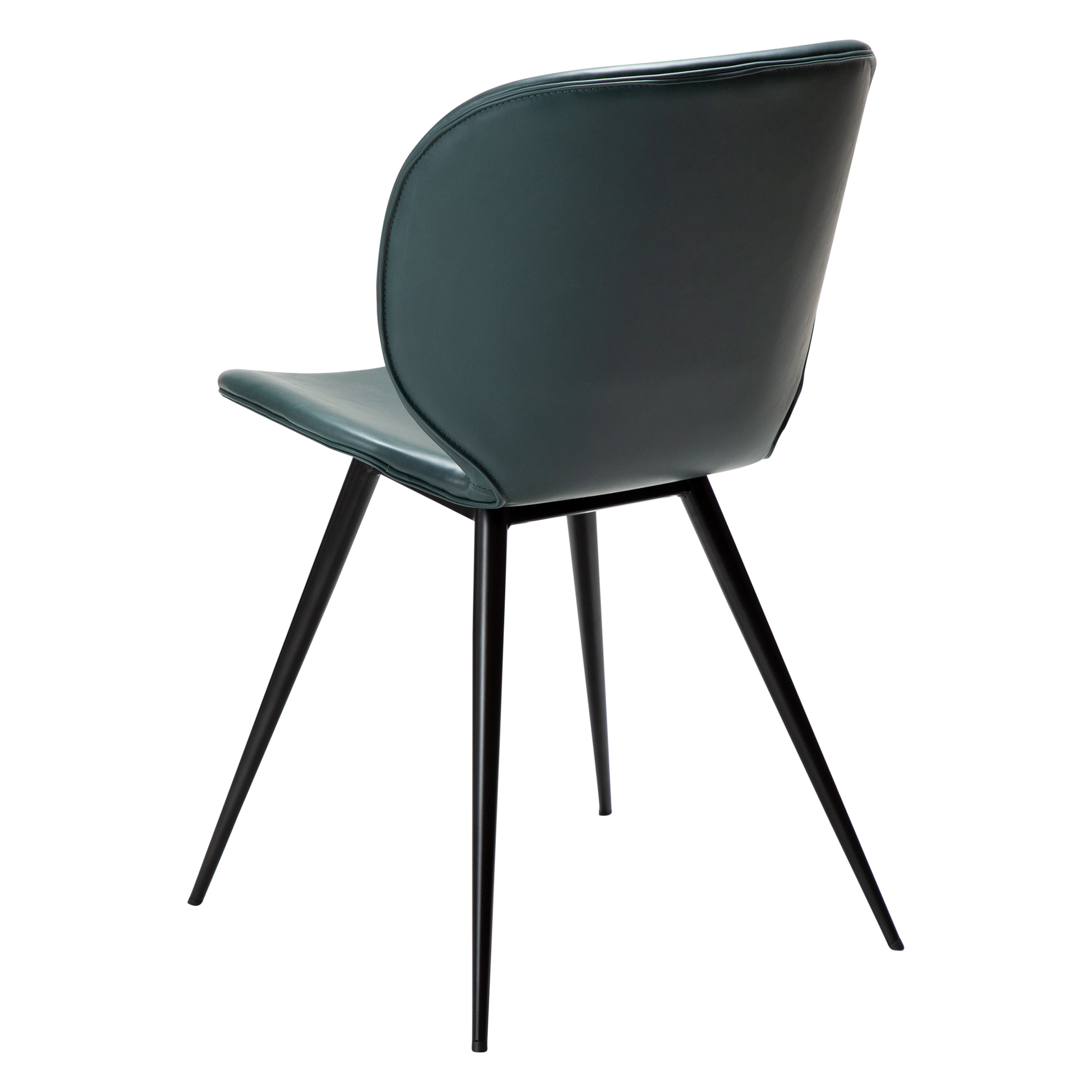 [var:Bezug=Grüne Giebel Kunstleder mit schwarzen Beinen] CLOUD Stuhl