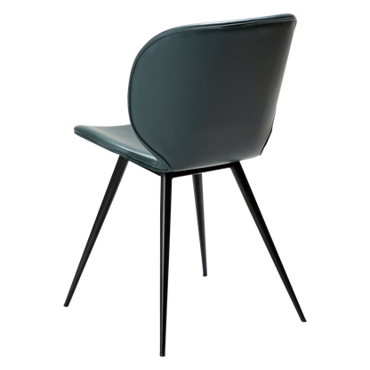 [var:Bezug=Grüne Giebel Kunstleder mit schwarzen Beinen] CLOUD Stuhl