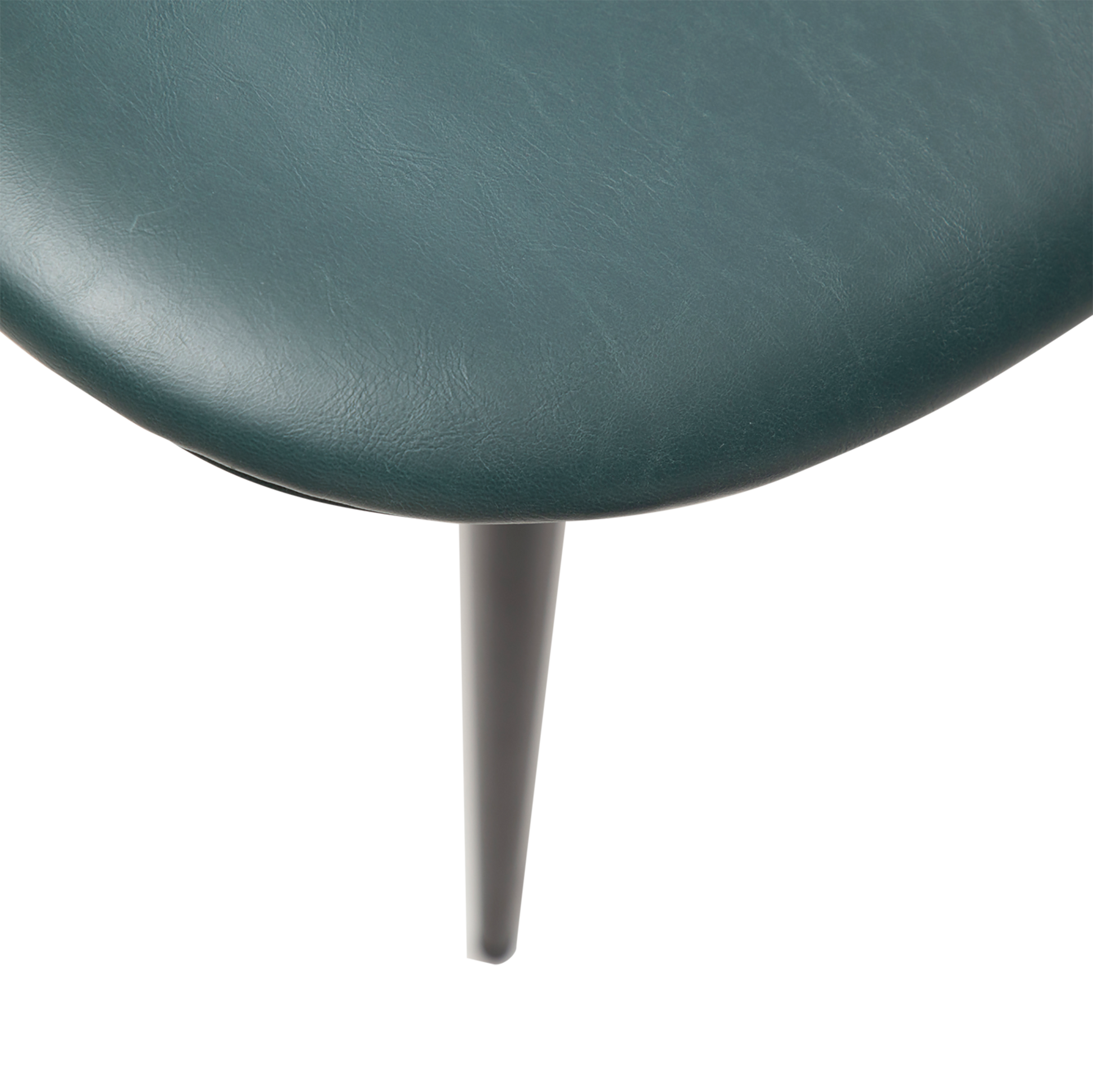 [var:Bezug=Grüne Giebel Kunstleder mit schwarzen Beinen] CLOUD Stuhl