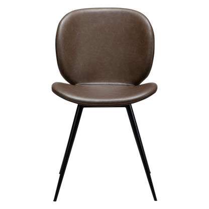 [var:Bezug=Majoran braunes Kunstleder mit schwarzen Beinen] CLOUD Stuhl