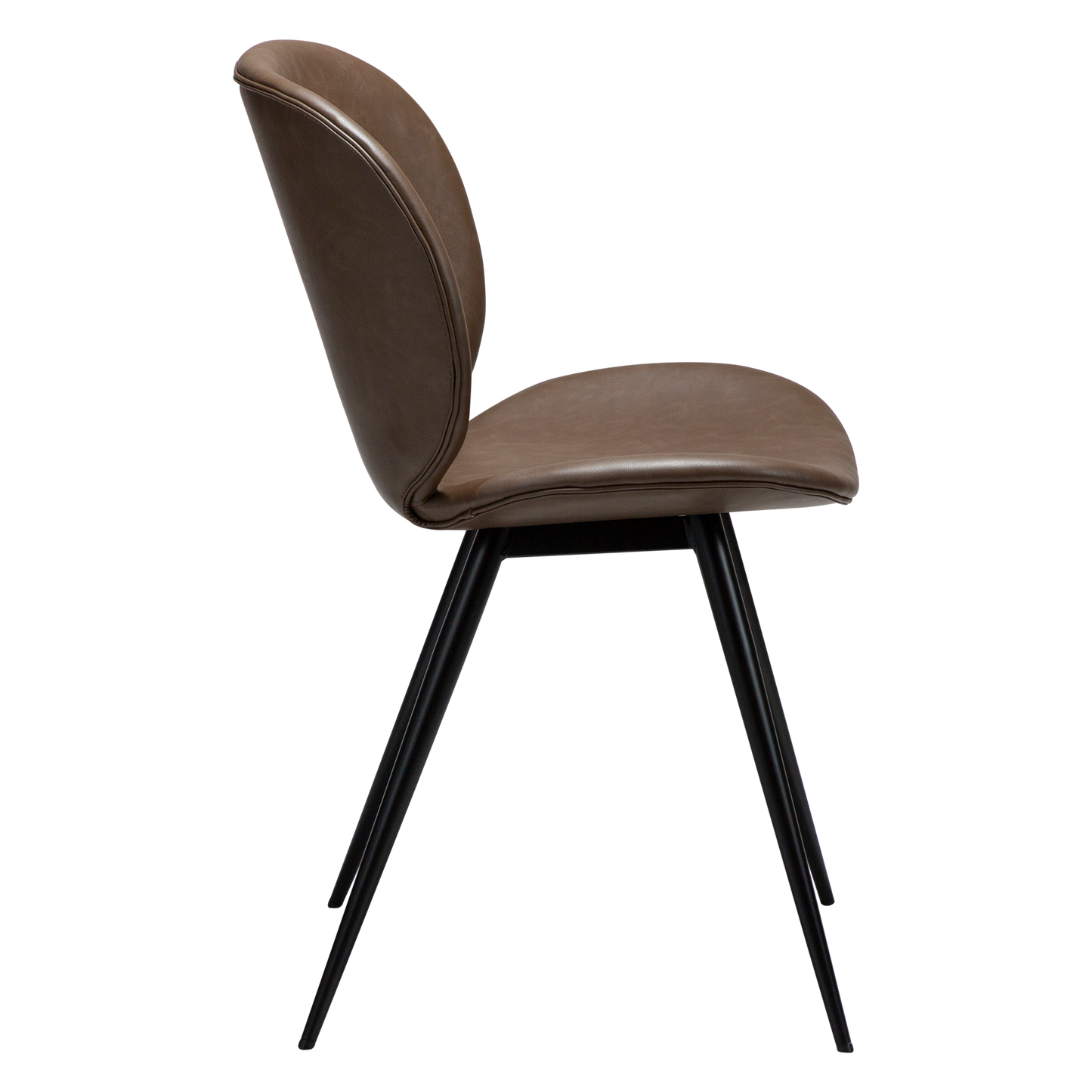 [var:Bezug=Majoran braunes Kunstleder mit schwarzen Beinen] CLOUD Stuhl